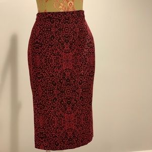 Leopard Print Pencil Skirt